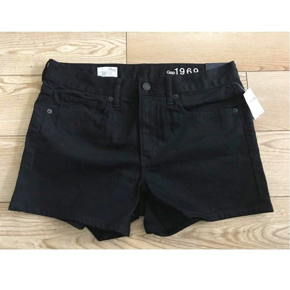 2/$30 New Gap black denim shorts size 28 - Picture 1 of 4